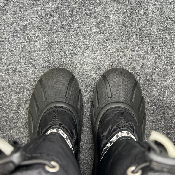 Sorel Winter Snow Boots Youth Size 5 Black Rubber Waterproof Outdoor Adventure - Picture 9 of 11
